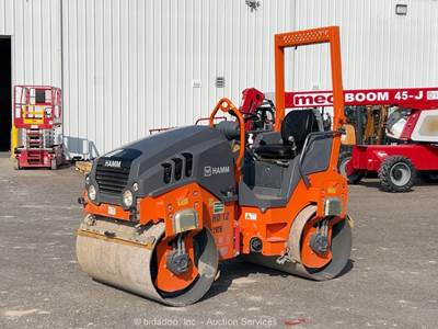 2022 Hamm HD12VV 48" Double Drum Vibratory Roller Ride On Compactor bidadoo
