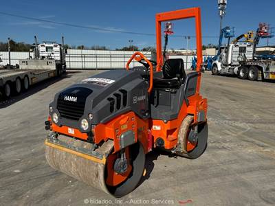 2022 Hamm HD12VV 47" Smooth Drum Vibratory Ride On Roller Compactor bidadoo
