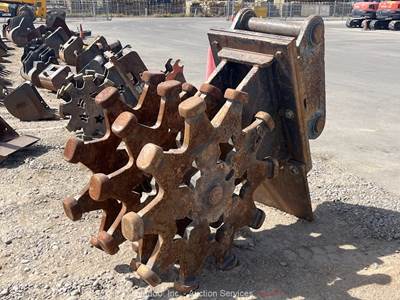 Industrial Soil Compactor Roller Wheel Tool Heavy Equipment Attachment bidadoo