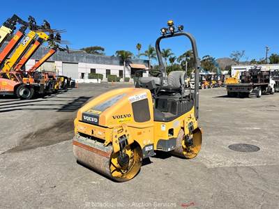 2019 Volvo DD25B 47" Smooth Vibratory Drum Ride On Roller Compactor bidadoo