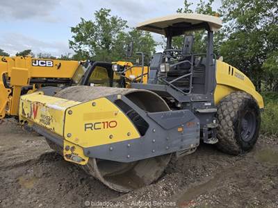 2018 Wacker Neuson RC 110 Smooth Single Drum Vibratory Ride On Roller bidadoo
