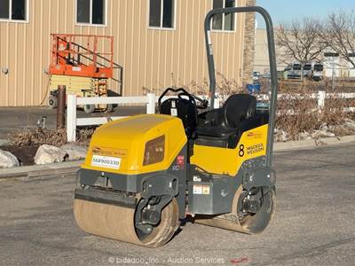 2021 Wacker Neuson RD12A 36" Smooth Drum Vibratory Roller Compactor bidadoo