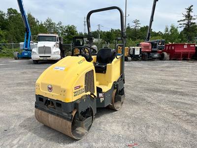 2018 Wacker Neuson RD12A Smooth Double Drum Vibratory Ride On Roller bidadoo