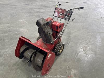 Toro 826OAE 2-Stage Gas Powered Walk Behind Snow Blower Snow Thrower bidadoo