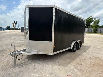 2023 Alcom Stealth XLT Pro 16' T/A Utility V-Nose Enclosed LED Trailer bidadoo