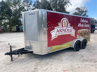 2024 Arising Industries 716VTRSM T/A 16' Enclosed Cargo Utility Trailer bidadoo