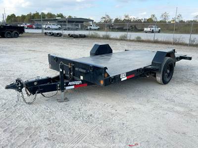 2022 Anderson TI7125KS 12' Tilt Deck Equipment Trailer S/A Steel 5K bidadoo