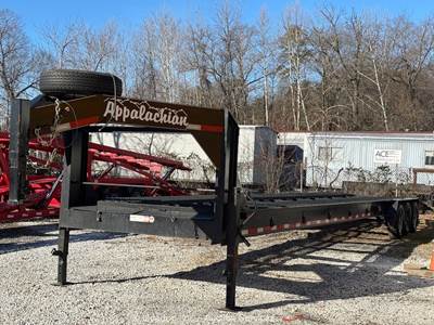 2024 Appalachian 43' T/A Gooseneck Flatbed Car Utility Trailer Equipment bidadoo