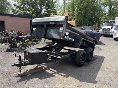 2025 BWISE Manufacturing DT610LP-LE-10 10' T/A Dump Trailer Utility bidadoo