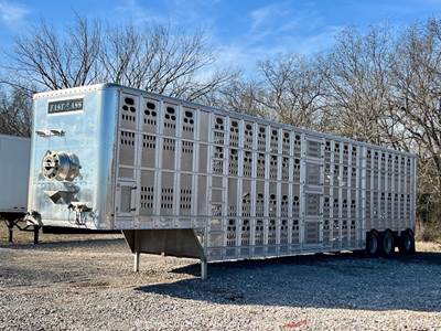 2022 Barrett PDD53-3 53' Tri Axle Livestock Aluminum Semi Trailer Hauler bidadoo