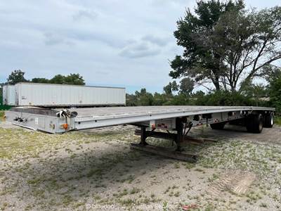 2007 Benson T/A 48' Flatbed Trailer Rub Rail Stake Pocket Air Aluminum bidadoo