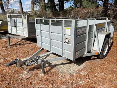 2023 Best 5X8US S/A 8' Utility Box Ramp Deck Equipment Cargo Trailer bidadoo