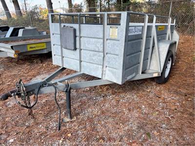 2018 Best 5X8US S/A 8' Utility Box Ramp Deck Equipment Cargo Trailer bidadoo