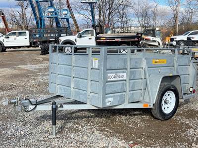 2023 Best 5X8US 8' S/A Utility Cargo Ramp Deck Equipment Hauler Trailer bidadoo