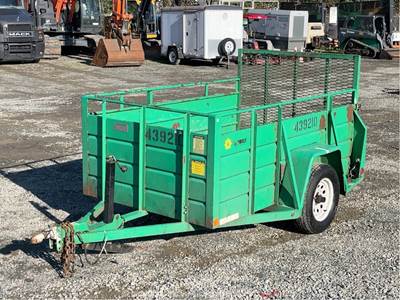 2012 Best SST UT S/A 8' Utility Cargo Ramp Deck Equipment Box Trailer bidadoo