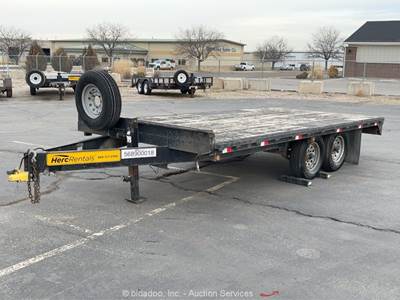 2008 Big Bubbas 16' Hauler 16' T/A Flatbed Stakebed Utility Trailer bidadoo