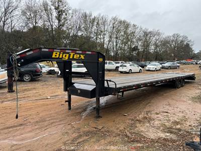2024 Big Tex 14GN-35BK+5MR T/A 40' Gooseneck Flatbed Equipment Trailer bidadoo