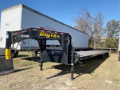 2026 Big Tex 14GN-40D5A 40' Gooseneck Stakebed Equipment Ramp Trailer bidadoo