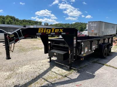 2022 Big Tex 14GX 16' Hydraulic Dump Heavy Duty T/A Gooseneck Trailer bidadoo