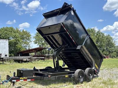 2026 Big Tex 14LX-14C4A-BK 14' Hydraulic Dump Box Utility Ramp Trailer bidadoo