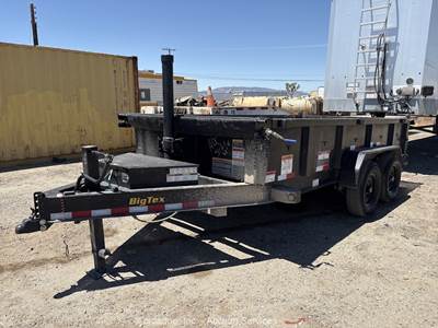 2025 Big Tex 14TD-14BK6SIR T/A 14' Hydraulic Dump Tilt Hauler Trailer bidadoo