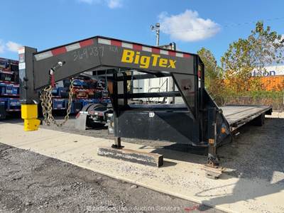 2025 Big Tex 16GN-40D5A-MRBK 40' Gooseneck Deckover Flatbed Ramp Trailer bidadoo