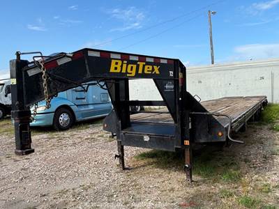 2023 Big Tex 22GN-35BK+5MR 40' T/A Gooseneck Equipment Flatbed Trailer bidadoo