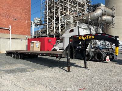 2026 Big Tex 22GN-40D5A 40' T/A Gooseneck Equipment Flatbed Ramp Trailer bidadoo