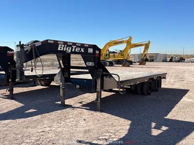 2019 Big Tex 25GN 20' Gooseneck T/A Flatbed Stakebed Utility Trailer bidadoo