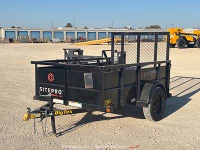 2022 Big Tex 30SV-08BK 8' S/A Utility Vanguard Cargo Ramp Gate Trailer bidadoo