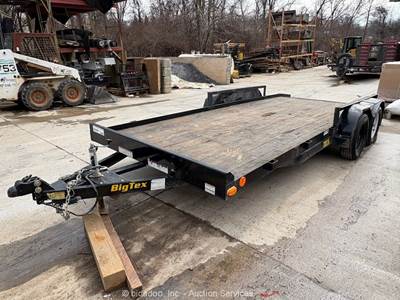 2024 Big Tex 70CH-18BKDT2B 18' T/A Equipment Flatbed Utility Trailer bidadoo