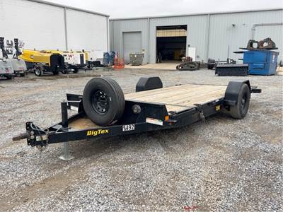 2022 Big Tex 70ST-16BK 16' S/A Tilt Deck Bumper Pull Equipment Trailer bidadoo