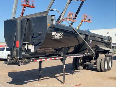 2024 Brazos PV T/A Pit Viper Hydraulic End Dump Utility Trailer Tarp bidadoo