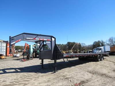 2024 Caliber GH835MST 35' Gooseneck Flatbed Trailer Car Equipment Hauler bidadoo