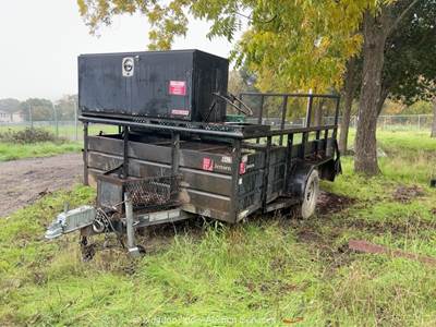 2008 Carson 12' T/A Bumper Pull Utility Equipment Trailer Gate bidadoo -Repair