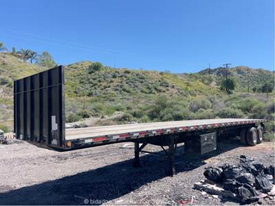 2012 Clark CFBT-2012 T/A 45' Flatbed Semi Tractor Delivery Cargo Trailer bidadoo