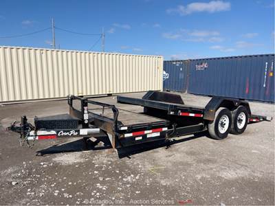 2016 Corn Pro UT-21 HT 21' T/A Flatbed Utility Hauler Ramp Tilt Trailer bidadoo