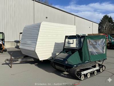 Cushman Trackster Tracked Snow Buggy ATV S/A Enclosed Camper Trailer bidadoo