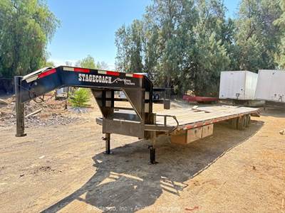 2025 Davidson Stagecoach DT TA12 T/A 40' Equipment Flatbed Ramp Trailer bidadoo