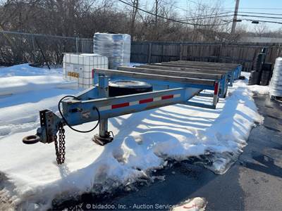 Duo Lift Model 52  22' Head Hauler Utility Pipe Flatbed Chassis Trailer bidadoo