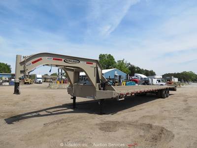 2025 Durahaul Deckover TA 40' Gooseneck Hot Shot Equipment Trailer Ramps bidadoo