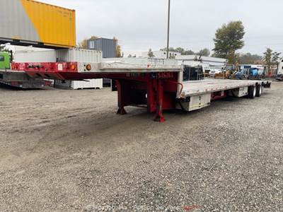 2007 Doonan 532DB16HVS 53' T/A Lowboy Equipment Haul Semi Truck Trailer bidadoo