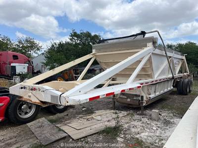 2021 Dura-Haul XLS Belly Bottom Dump Skeleton Semi Tractor Pup Trailer bidadoo