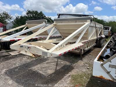 2019 Dura-Haul XLS Belly Bottom Dump Skeleton Semi Tractor Pup Trailer bidadoo