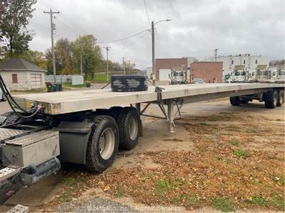 2022 East Manufacturing 48' Flatbed Aluminum T/A Trailer Super Single bidadoo