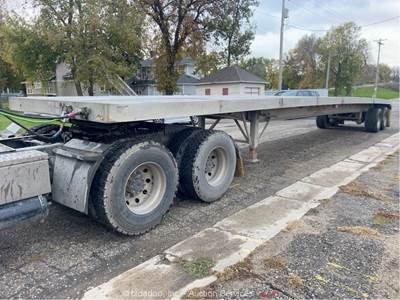 2022 East Manufacturing 48' Flatbed Aluminum T/A Trailer Super Single bidadoo