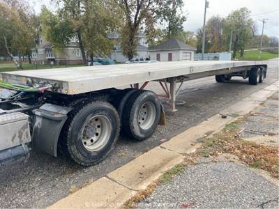 2022 East Manufacturing 48' Flatbed Aluminum T/A Trailer Super Single bidadoo