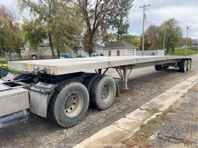 2022 East Manufacturing 48' Flatbed Aluminum T/A Trailer Super Single bidadoo