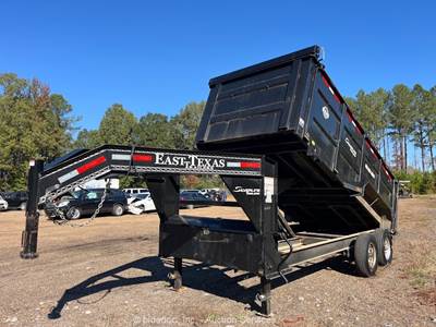 2024 East Texas Trailers T/A 16' High Side Dump Equipment Trailer Tarp bidadoo