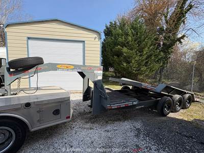 2022 Econoline LG0923TE 23' Tri-A Gooseneck Tilt Deck Equipment Trailer bidadoo